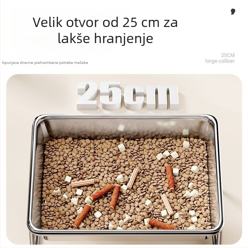 Crest posuda od nehrđajućeg čelika za pse i mačke s podignutom hranilicom; Materijal: 304 nehrđajući čelik; Marke Crest; Pakiranje: 1 kom; Kategorija: Hrana za kućne ljubimce