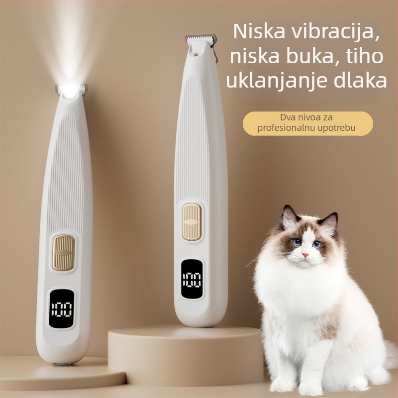 Električni kliper za kosu kućnih ljubimaca – za mačke i pse; ABS kućište; marka Double subject; uvoz: Ne; pakiranje: 100 kom.