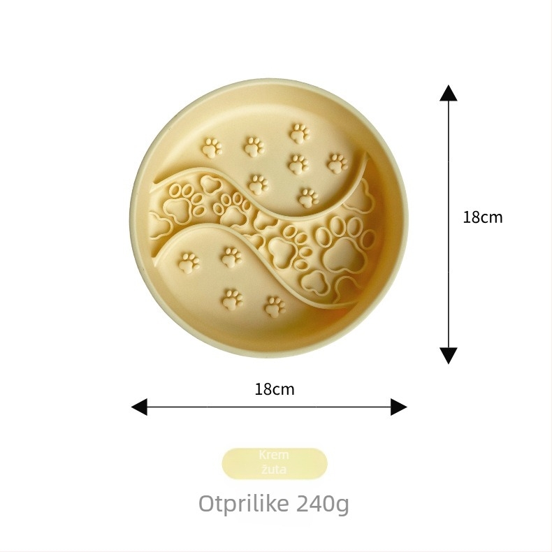 Posuda za hranjenje kućnih ljubimaca od silikona s sporim hranjenjem, jaka usisna podloga, protiv prosipavanja i otporna na žvakanje | Materijal: Silikon • Porijeklo: Dongguan • Marka: Deepen homesickness • Šifra proizvoda: JSSJ-2025