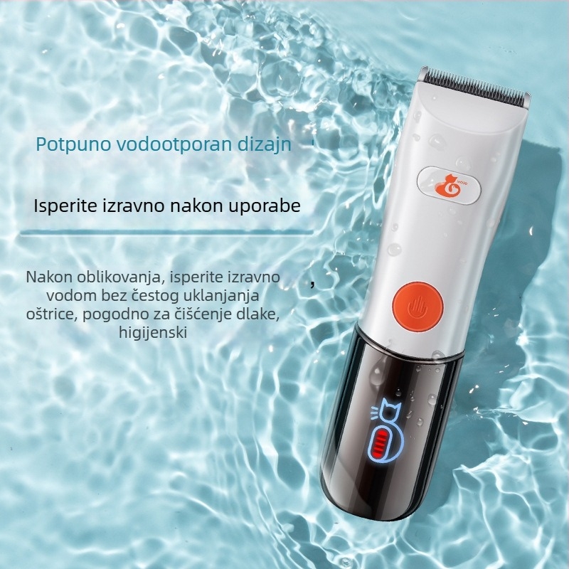 Vodootporni kliper za kućne ljubimce za pse i mačke — električni, visokih performansi, ABS kućište