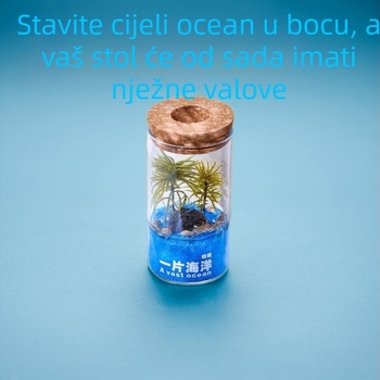 Stakleno akvarij s mikro pejzažom • ručna izrada • model: mikro pejzaž • stil: lagani luksuz • prilagodljivo
