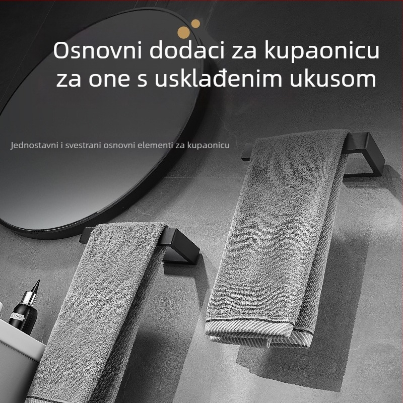 Zidni držač za ručnike – snažnog tipa, nosivost 10 kg, bez bušenja