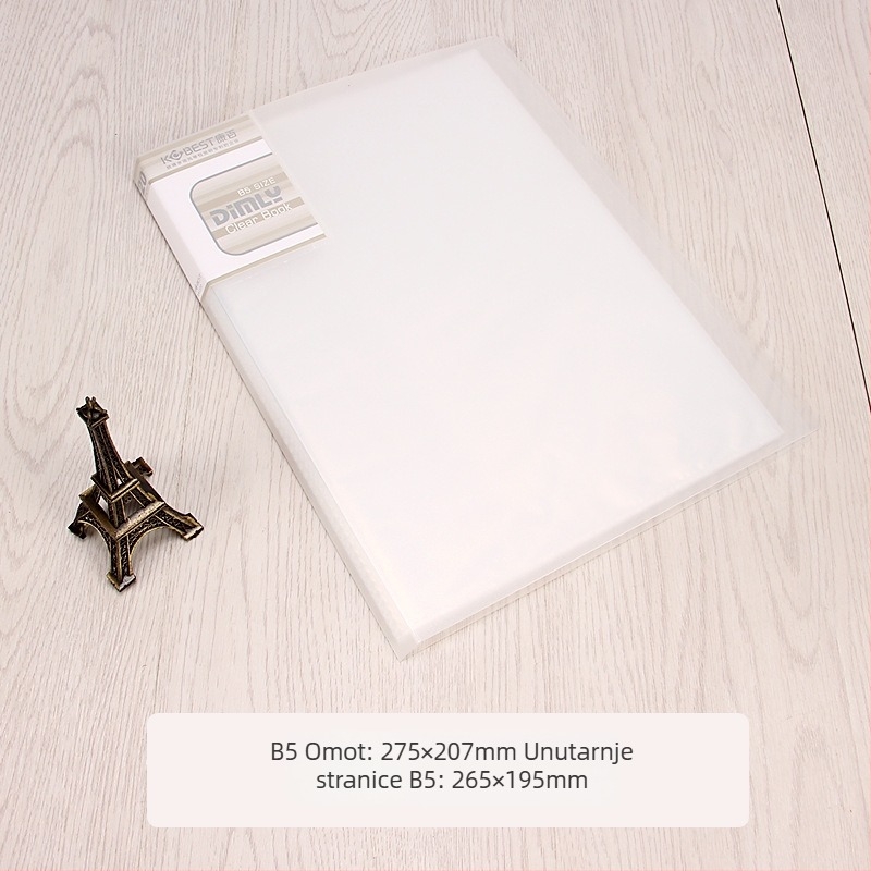 PP pretinac za informacijske brošure s prozirnim unutarnjim listovima, model A4220-4210, 20–100 stranica, debljina 2.5–6.0 cm, branda KOBEST Kangbai