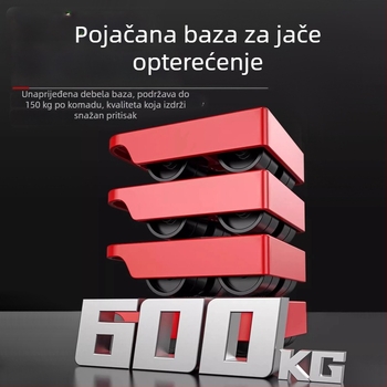 Poroloni cz-001 Pomična rola za teški namještaj — Univerzalna baza s kotačićima, od hladno valjanog čelika