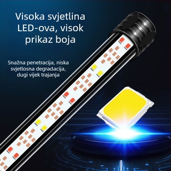 Lampe za akvarij – izuzetno jako bijelo svjetlo, vodootporno osvjetljenje za dekorativni akvarij i vodene biljke; Materijal: Drugo; Uvoz: Ne; Marka: Nothing
