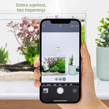 Mini LED svjetlo za akvarij za vodene biljke – vodootporna 5W lampa s 12×5730 LED diodama