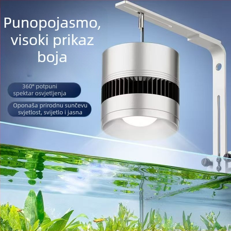 COB LED rasvjeta za akvarij – potpuno spektralna, visoke snage, svjetlo s nosačem/pendantom, aluminijska legura, 30W/50W/70W, 500 g