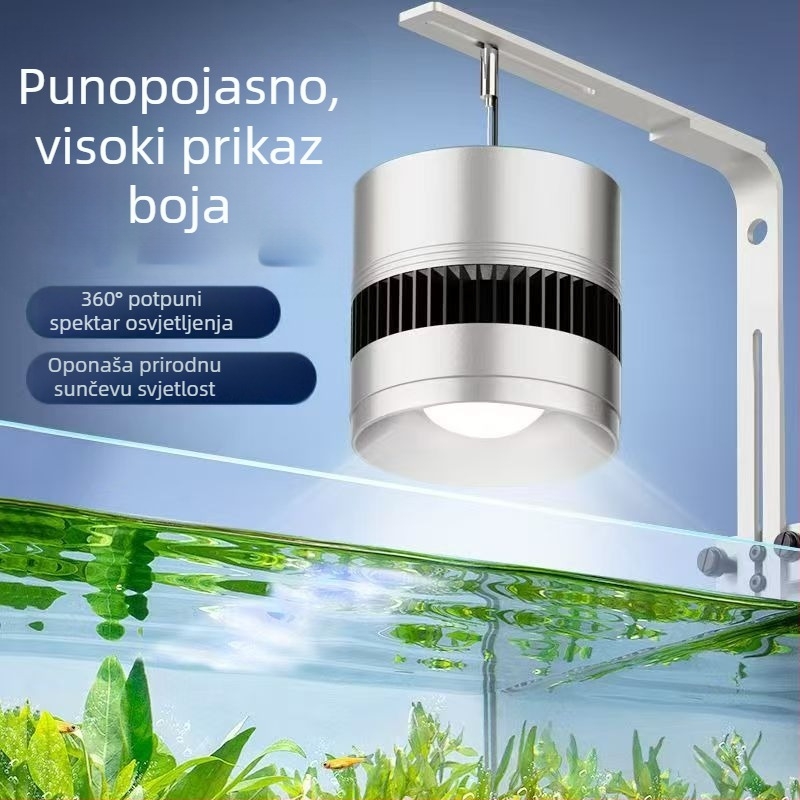COB LED rasvjeta za akvarij – potpuno spektralna, visoke snage, svjetlo s nosačem/pendantom, aluminijska legura, 30W/50W/70W, 500 g