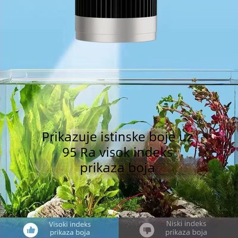 COB LED rasvjeta za akvarij – potpuno spektralna, visoke snage, svjetlo s nosačem/pendantom, aluminijska legura, 30W/50W/70W, 500 g