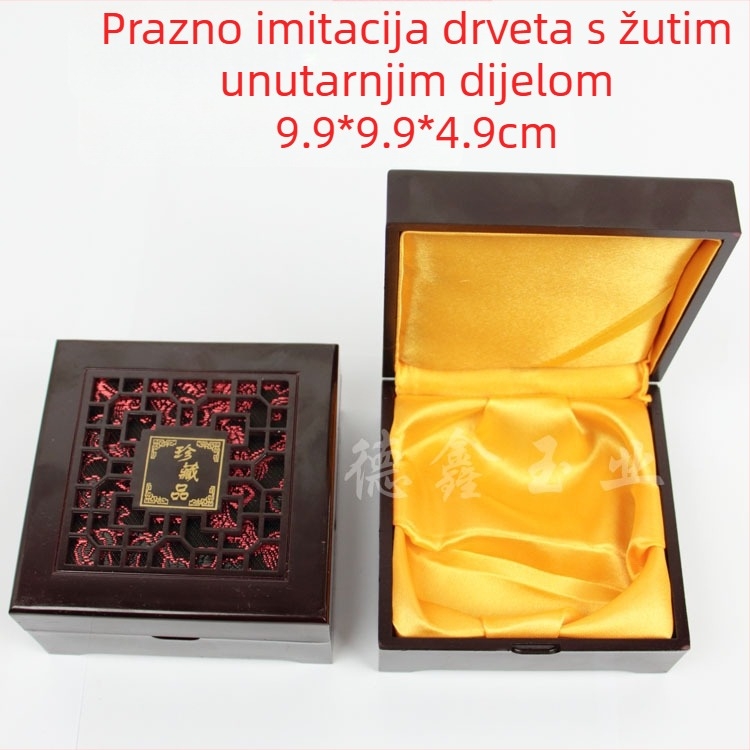 Kutija za nakit za poklon s izrezbarenim šupljim dizajnom i pliš unutrašnjošću; Složeni materijali, kutija za pakiranje – Jin Dexin, Kina