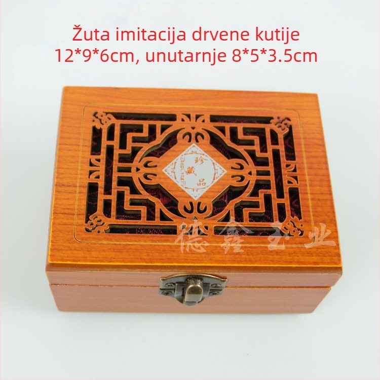 Kutija za nakit za poklon s izrezbarenim šupljim dizajnom i pliš unutrašnjošću; Složeni materijali, kutija za pakiranje – Jin Dexin, Kina