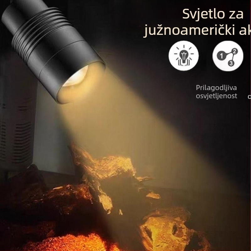 USB LED svjetlo za akvarij, 3W, aluminij i željezo, mini reflektor za male akvarije