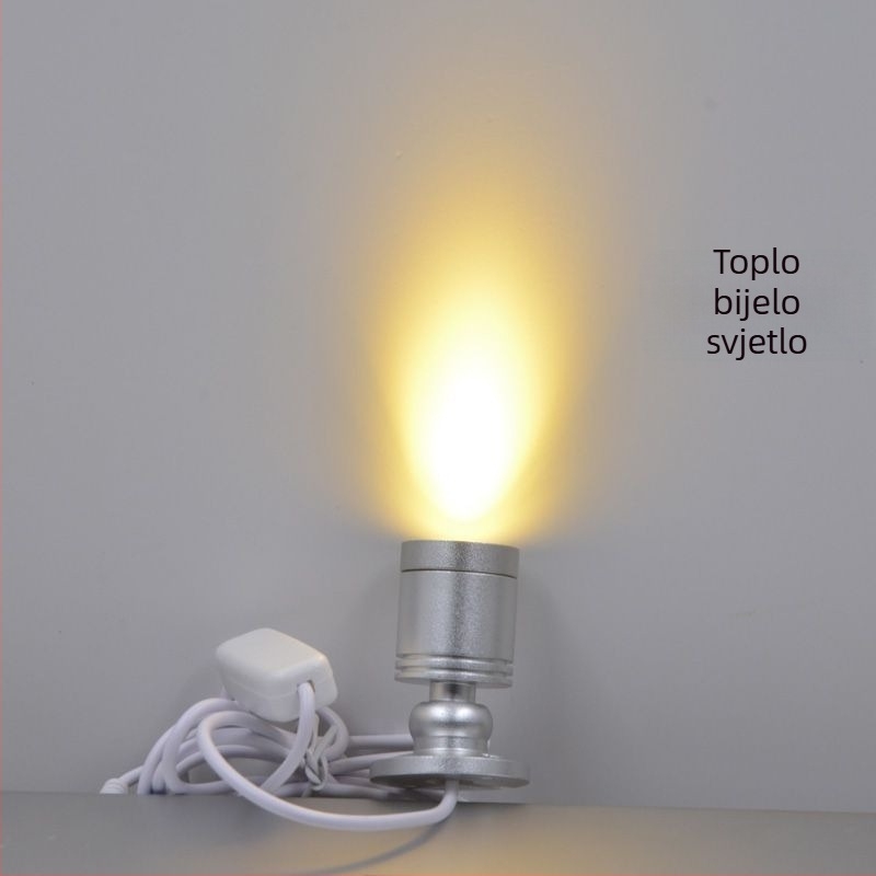 Stolni mini reflektor za akvarij - aluminij, ≤5W, proizvedeno u Kini