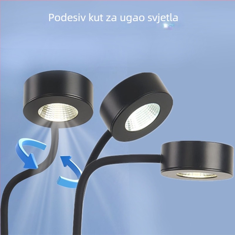 COB klips lamp za akvarij LED s trobojnom dimiranjem, potpuno spektrum, aluminijska legura, 5W