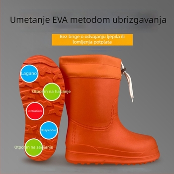 GenZ muške EVA čizme za kišu - ultra lagane, visoke, otporne na ulja i alkalije, protuklizne, vodootporne