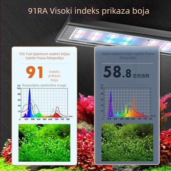 LED rasvjeta za biljke u akvariju - puni spektar, plastični okvir, šifra proizvoda Sd-t8-1000jl