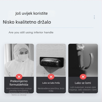 Ugrađena čvrsta ručka od cinkove legure za ormariće, model LS523; Materijal: cinkova legura; Završna obrada: elektroplatiranje, pjeskarenje, oksidacija; Stil: moderni minimalistički dizajn