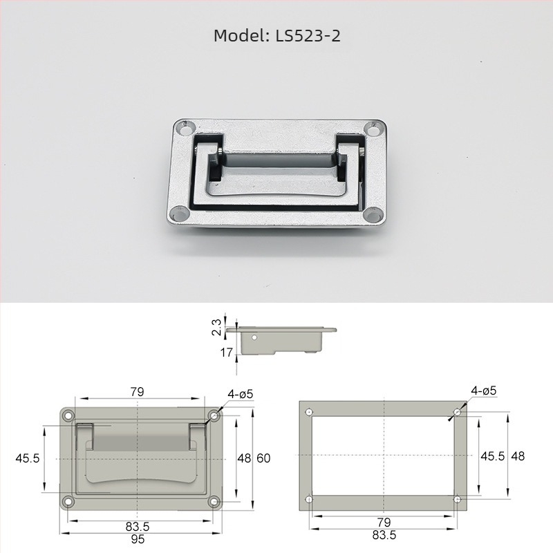 Ugrađena čvrsta ručka od cinkove legure za ormariće, model LS523; Materijal: cinkova legura; Završna obrada: elektroplatiranje, pjeskarenje, oksidacija; Stil: moderni minimalistički dizajn