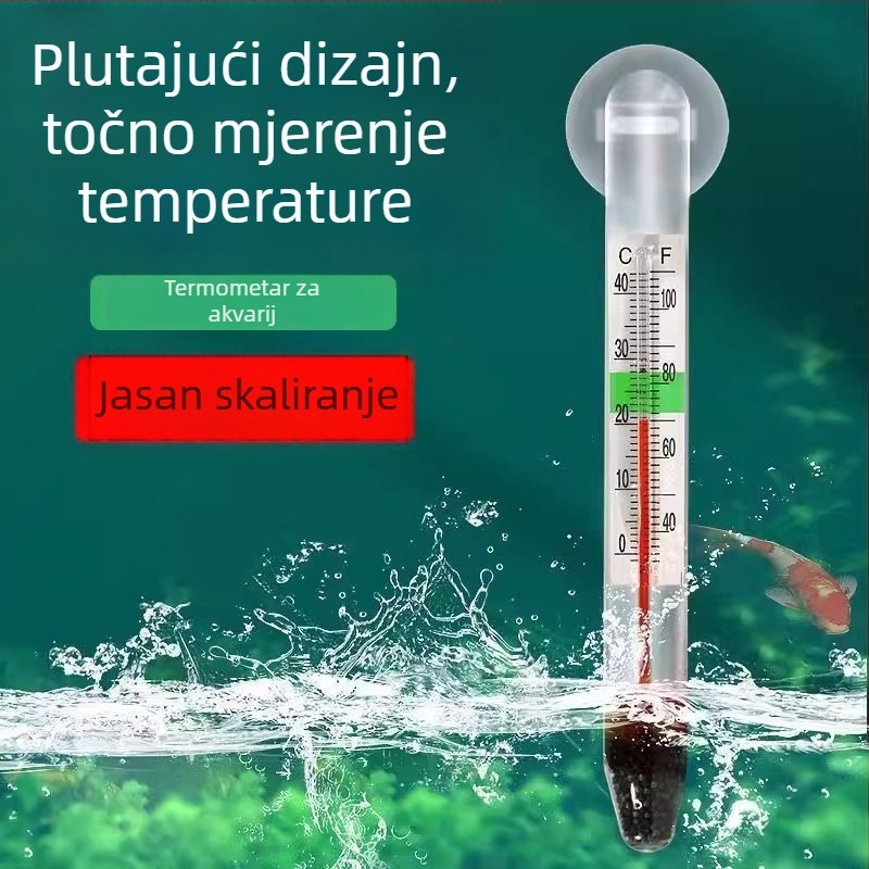 Plutajući termometar za akvarij — opća funkcija; Materijal: Drugi; Uvoz: Ne; Privatne marke: Ne; Kategorija: Termometar