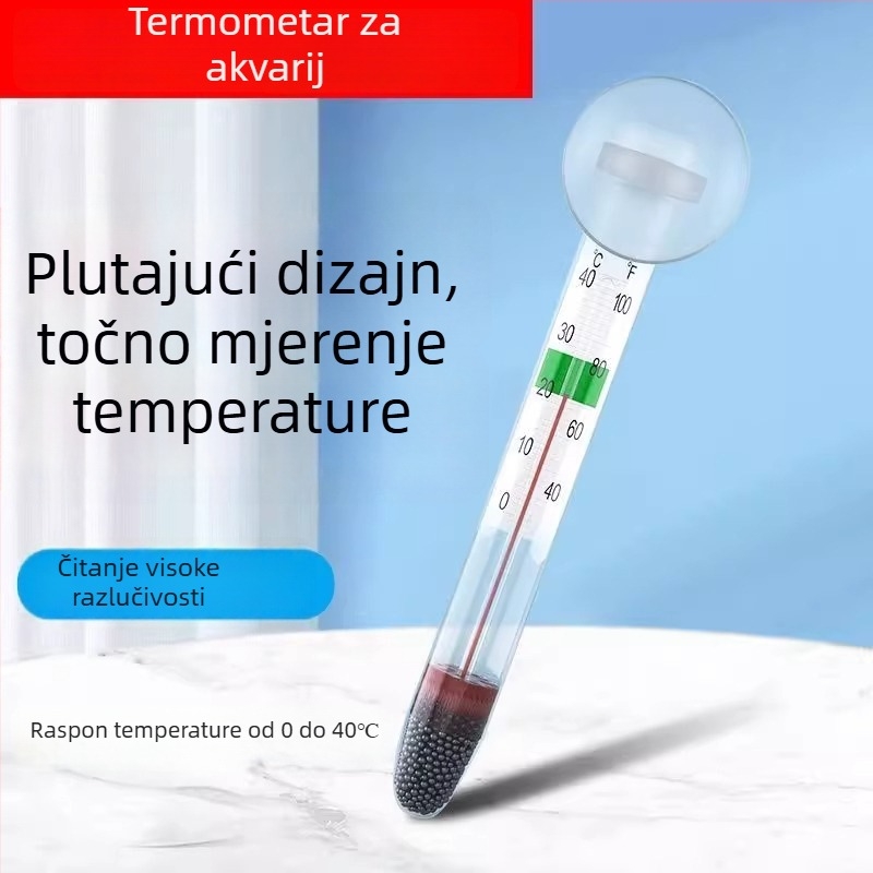 Plutajući termometar za akvarij — opća funkcija; Materijal: Drugi; Uvoz: Ne; Privatne marke: Ne; Kategorija: Termometar
