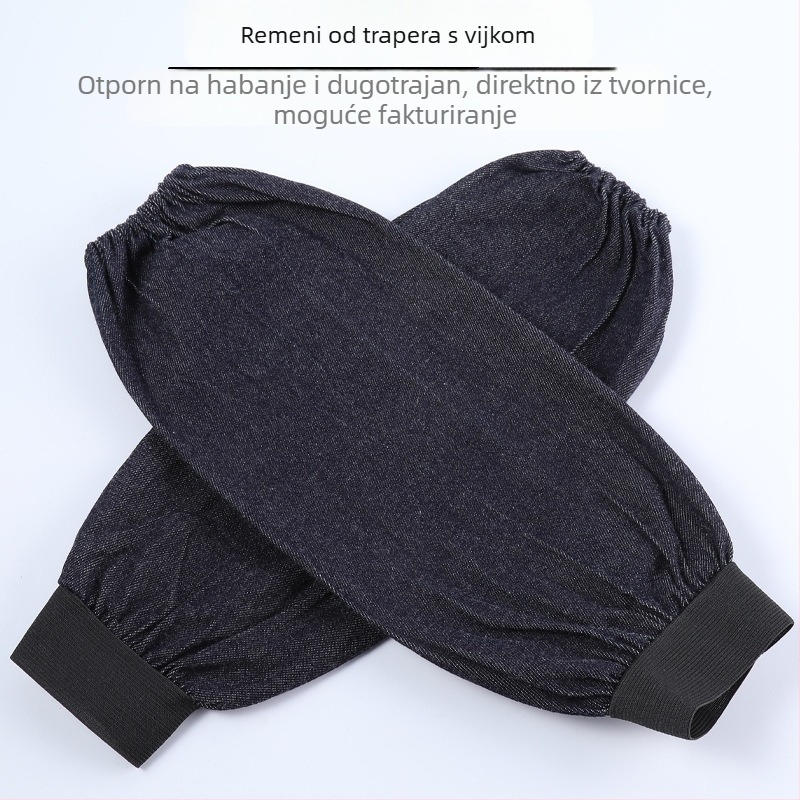 Denim rukavi za tvornicu – otporni na abraziju, zaštita od prljavštine, moderan jednostavan stil