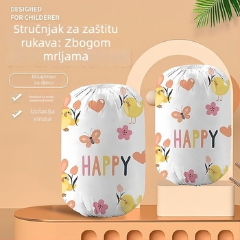 Dječji jednokratni zaštitni rukavi – unisex, otporni na mrlje, crtani stil – izlazak u jesen 2025