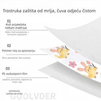 Dječji jednokratni zaštitni rukavi – unisex, otporni na mrlje, crtani stil – izlazak u jesen 2025