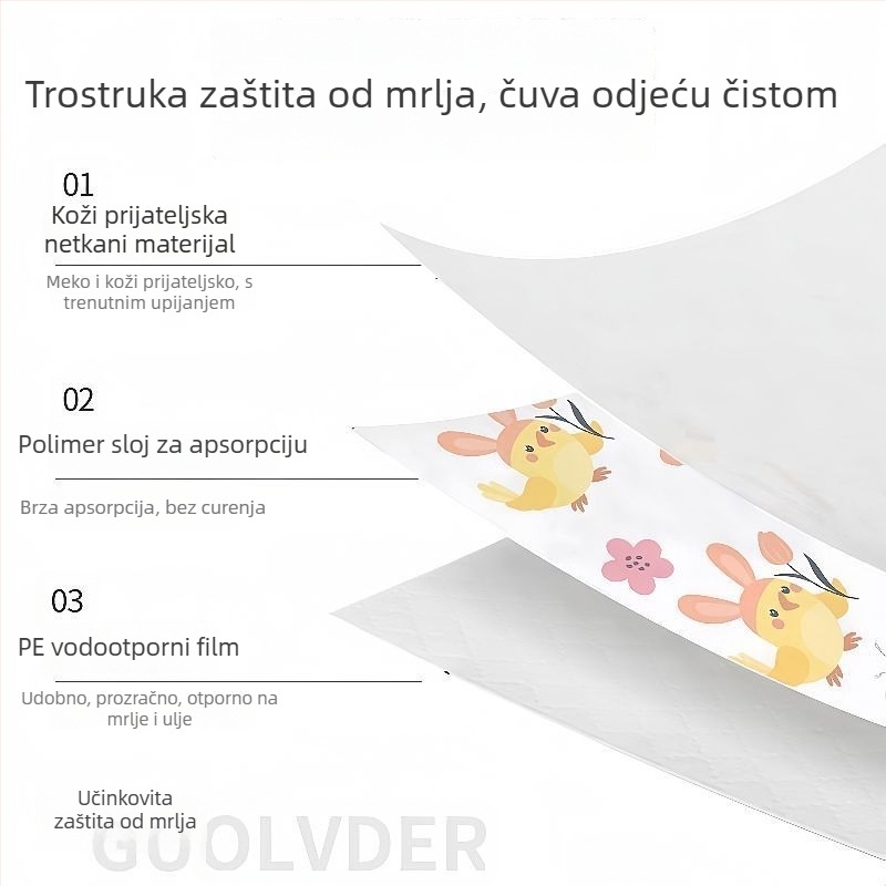 Dječji jednokratni zaštitni rukavi – unisex, otporni na mrlje, crtani stil – izlazak u jesen 2025
