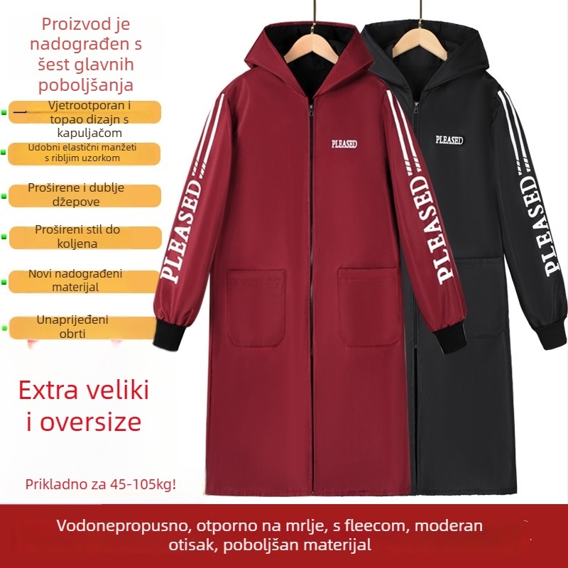 Pregača s rukavima, otporna na mrlje, radna tkanina, moderni minimalistički stil, za sve sezone