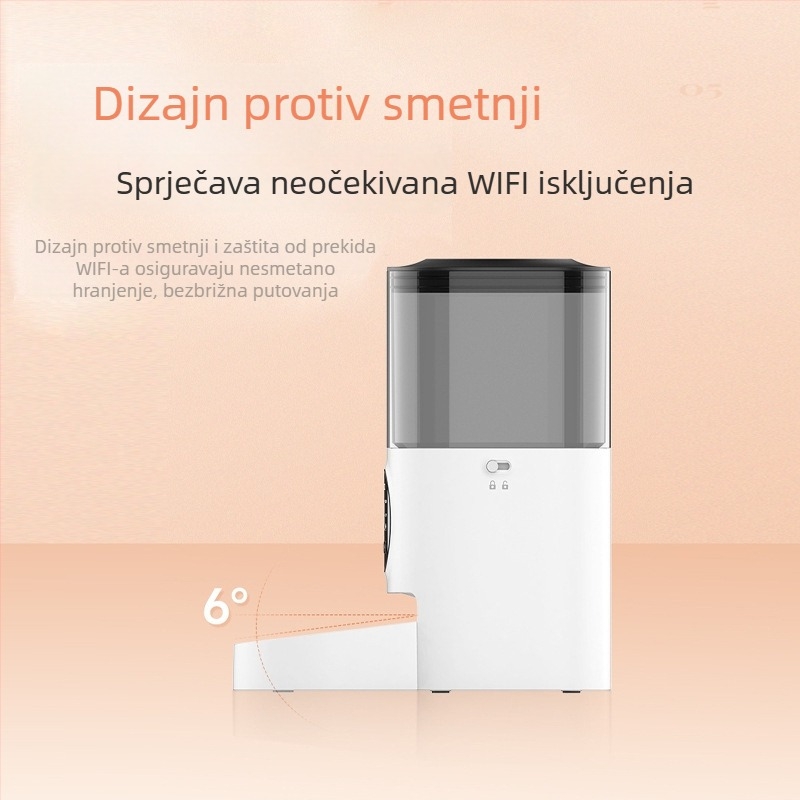 Pametni hranilnik za mačke s Wi-Fi-jem: vremenski i dozirani način hranjenja