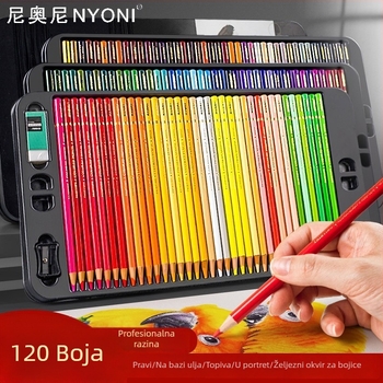 Neoni set olovki na bazi ulja, metalno kućište, HB jezgra, osnovno pakiranje, za crtanje i slikanje