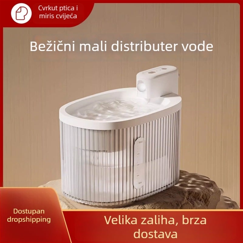 Automatski dispensers za vodu za mačke i pse, model Little White Whale, odvojivi, težina 1,5 kg