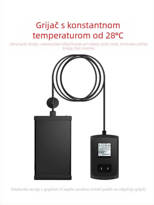 Grijač vode za kućne ljubimce – stalna temperatura 28°C, model JRQ, pogodan za mačke i pse, masa 0,2 kg