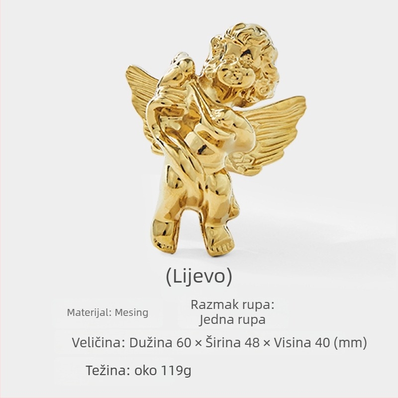 Letti Hardware 5653 mesingana ručka za vrata ormarića – talijanski minimalistički stil.