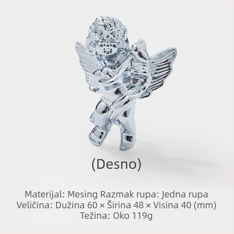 Letti Hardware 5653 mesingana ručka za vrata ormarića – talijanski minimalistički stil.