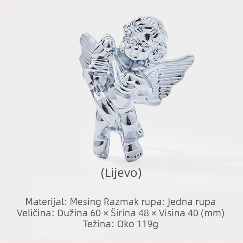 Letti Hardware 5653 mesingana ručka za vrata ormarića – talijanski minimalistički stil.