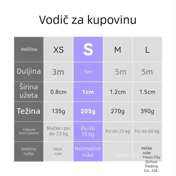 Automatski najlonski povodac za pse srednje veličine s jednim tipkom zaključavanja
