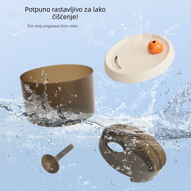 Posuda za vodu za kućne ljubimce s velikim kapacitetom, automatsko filtriranje i cirkulacija, otporna na prevrnuće, keramička, za mačke, odvojiva