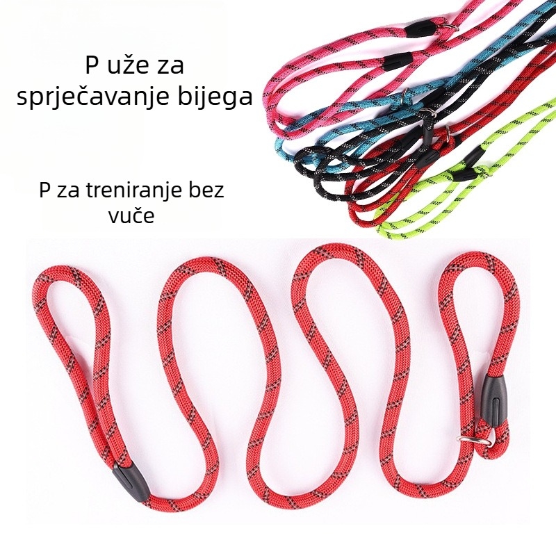 Najlonski povodac za pse – reflektirajući, sve-u-jedno za trening, šetnje na otvorenom