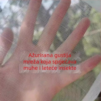 Najlon mreža za sušenje, protiv muha, prozračna, otporna na ptice, jednostupan mreža, paket 25 komada