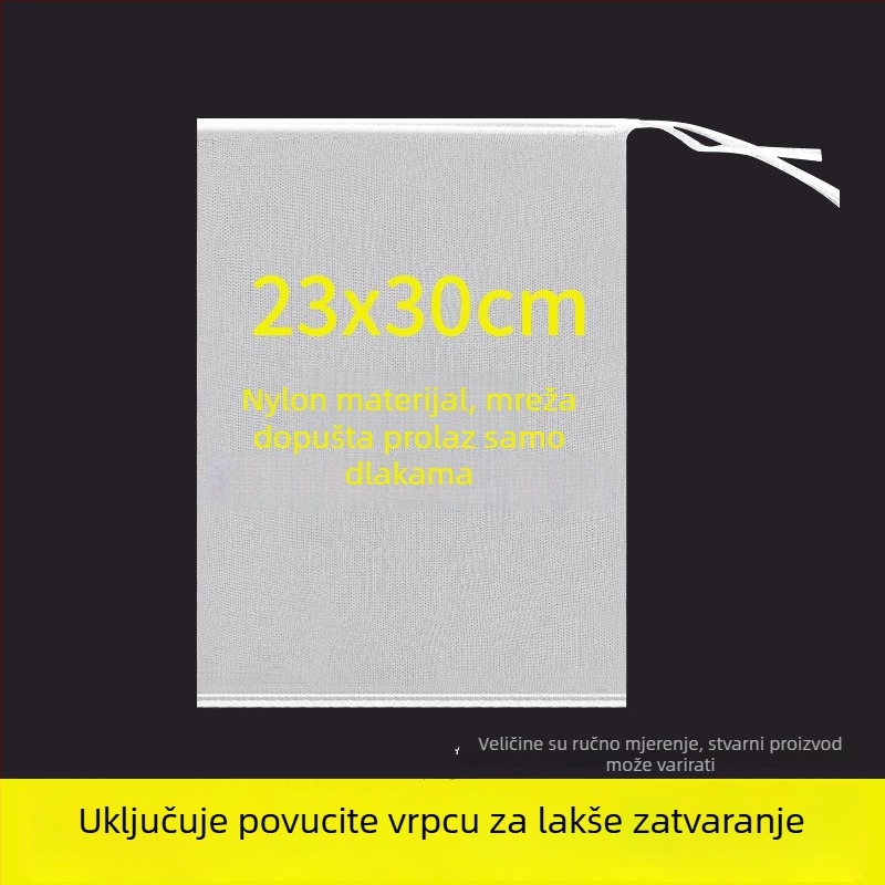 Najlon mreža za sušenje, protiv muha, prozračna, otporna na ptice, jednostupan mreža, paket 25 komada