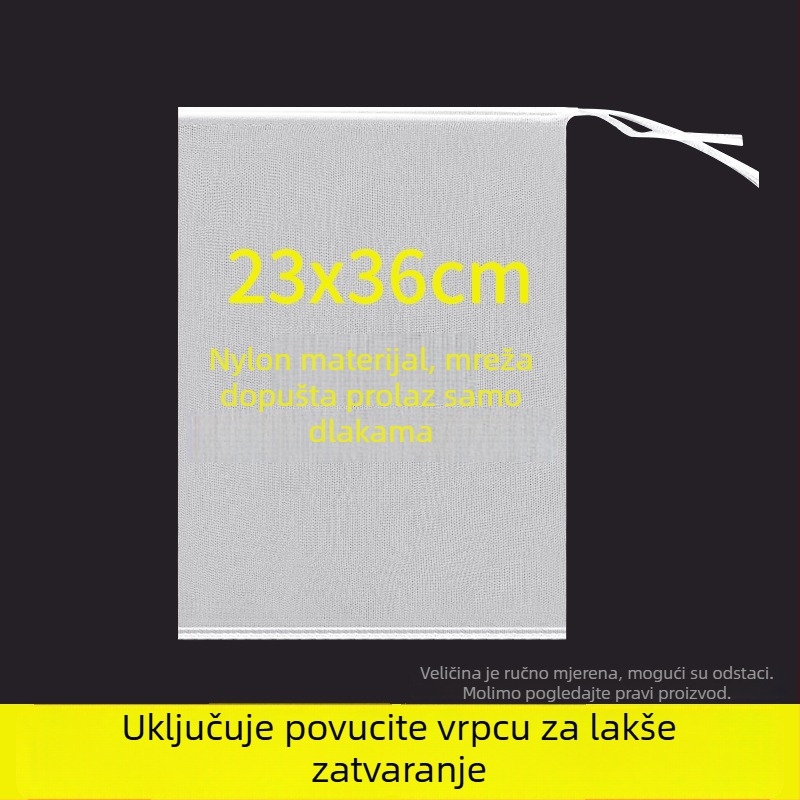 Najlon mreža za sušenje, protiv muha, prozračna, otporna na ptice, jednostupan mreža, paket 25 komada