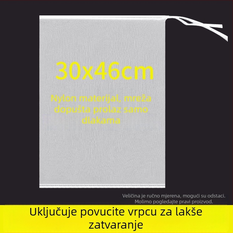 Najlon mreža za sušenje, protiv muha, prozračna, otporna na ptice, jednostupan mreža, paket 25 komada