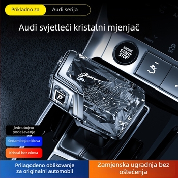 LED kristalni ručni mjenjač za Audi A4/A5/A7/A8 – Model 369, brend jdmchina
