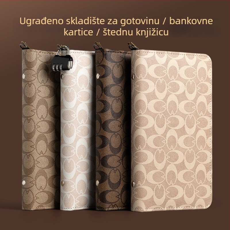 Kožni višefunkcionalni organizator za potvrde i bankovne depozite sa zatvaračem — model CDB0102100902, od Multi-Collection
