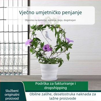 Željezni ukrasni držač za vrt za penjačke biljke, oblik planinske kornjače, podrška za bonsai lonac za balkon i dvorište (Tip: Zeleni ukrasni predmeti; Materijal: Čelik; Upotreba: Penjačke biljke; Uvoz: Ne; Marka: Nema)
