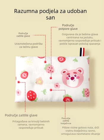 Dječji karikaturalni jastuk, pamuk Washed Cotton, sigurnosna razina A, za uzrast 1–3 godine, ljeto 2025
