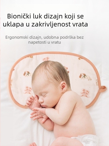 Jastučnica za bebe s teksturom oblaka, osam slojeva gaze i bambus-pamučna tkanina, minimalistički stil, za novorođenčad, marka Haterte