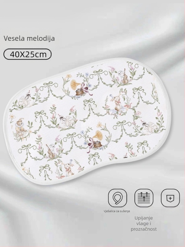 Jastučnica za bebe s teksturom oblaka, osam slojeva gaze i bambus-pamučna tkanina, minimalistički stil, za novorođenčad, marka Haterte