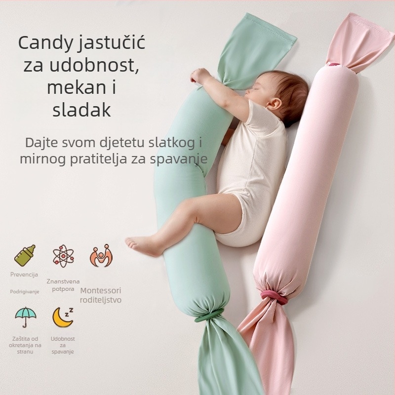 Poklon kutija za novorođenče: Candy udoban jastučić za spavanje s karikaturnim dizajnom, najlon, sigurnost klase A, pogodno za dojenčad i djecu od 1–3 godine, jesen 2025